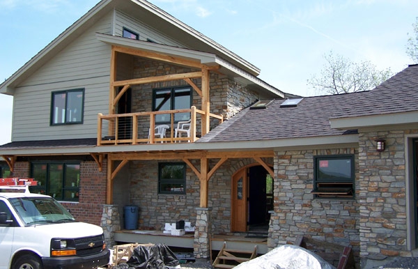 SIPs for timber frame home, Envinity, LLC, State College, PA, 2008