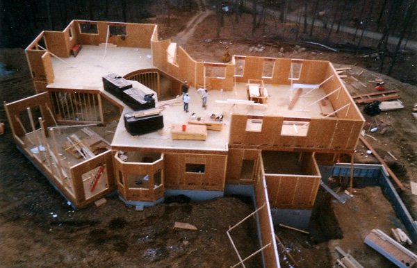 Structural SIPs for residential project, Sparta, NJ, 2002