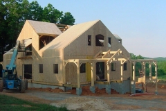 Timber frame with SIPs, Albermarle, NC, 2004